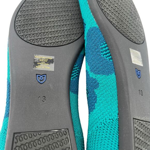 Rothy's The Point in Water Poppy Flats Women’s Size 13‎ - Picture 11 of 12